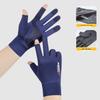 Men's Breathable Fingerless UV-Protection Gloves for Cycling, Fishing, and Driving