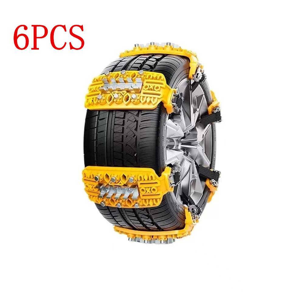 8PCS Winter Anti skid Chains for Car Tires Snow Mud Road Emergency Snow Tire Chain Suv off road 4x4 Anti Slip Strap Accessories