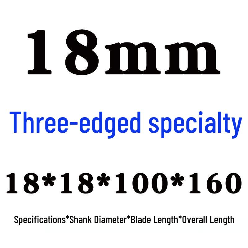 Southwest 3-Flute End Mill with Three Straight Shanks - Sizes: 3 To 20mm