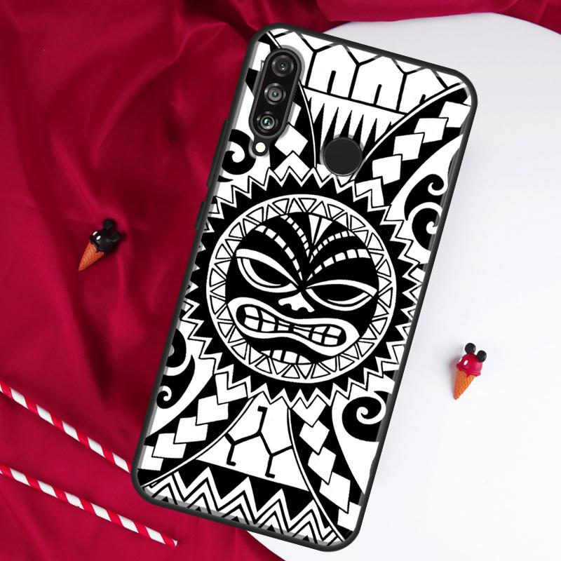 Maori Polynesian Samoan Tribal For Huawei Nova 12i 11i 8i 12s 9 10 SE Y90 Y60 Y70 Y72 Y61 Y91 P20 P40 P30 Lite P60 Pro Case