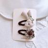 Korean Pearl Bow Rhinestone Love Hairpin Hair Ring High-end Temperament Does Not Hurt The Side of The Hair The Girl's Hairpin