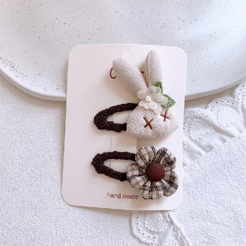 Korean Pearl Bow Rhinestone Love Hairpin Hair Ring High-end Temperament Does Not Hurt The Side of The Hair The Girl's Hairpin