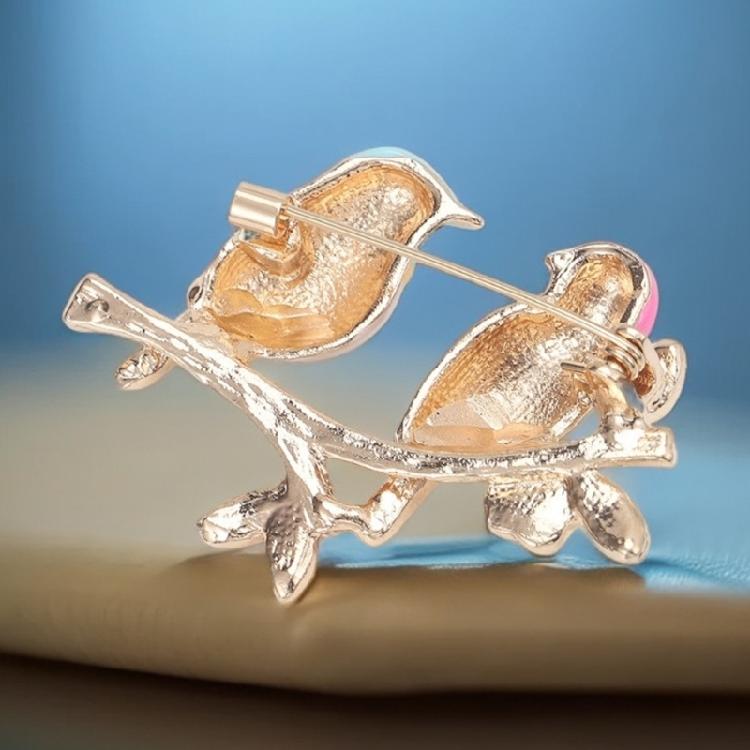 Fashionable Enamel Bird Brooch Clothing Dress Pin Trendy Accessory For Women Girls Casual Formal Wear Gift Present