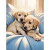 DIY Diamond Painting Cute Puppy Cross Stitch Kit Mosaic Art Diamond Painting Full Circle Diamond Home Decoration