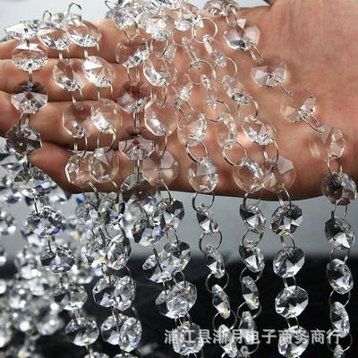 1 Meters Acrylic Crystal Garland Strands Hanging Chandelier Bead Chain String Wedding Party Christmas Decor