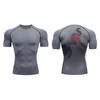Blossom Print Short Sleeve Compression Shirts for Men Summer Athletic Quick Dry T-shirts Gym Workout Running Tees Sporty Tops