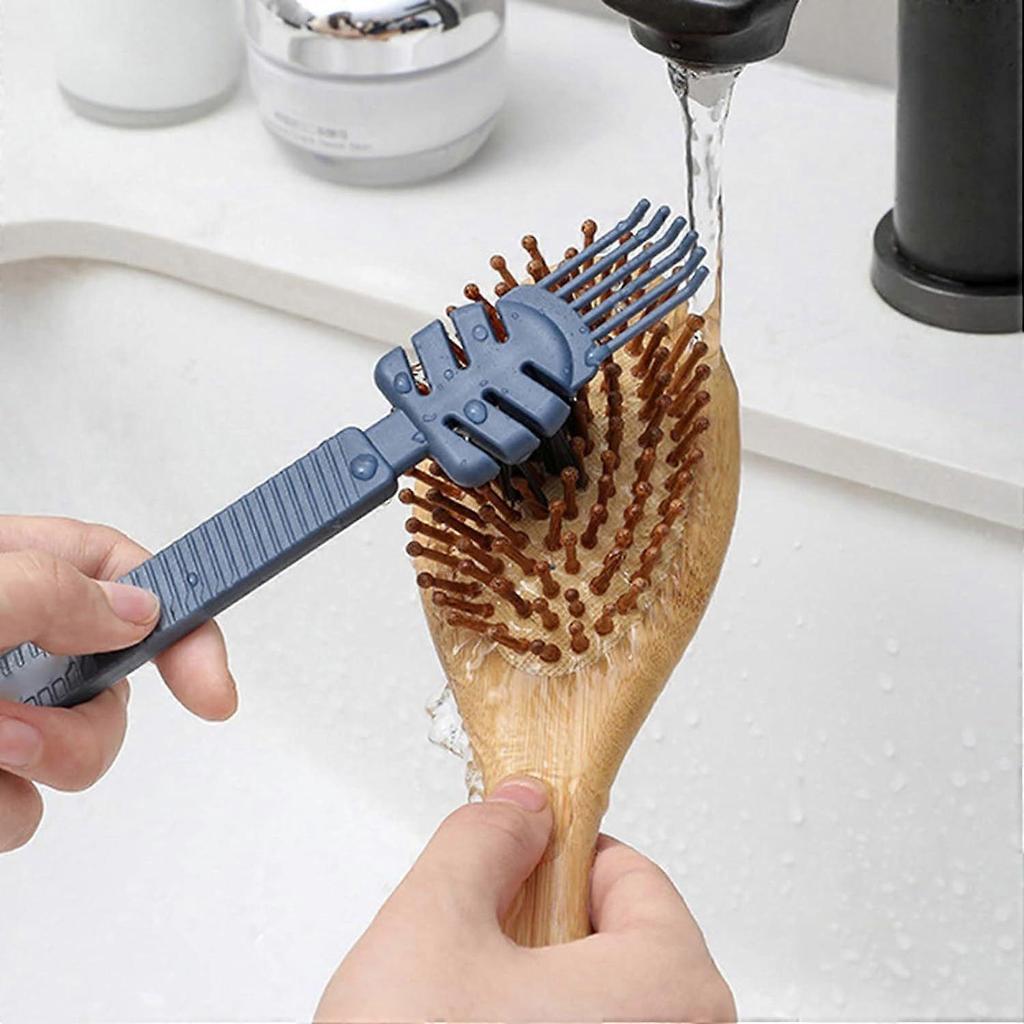 Comb Cleaning Brush Simple Hollow Air Bag Cleaning Brush Curl Hair Massage Cleaning Brush Cleaning Artifact Comb Cleaning Claw (Green)