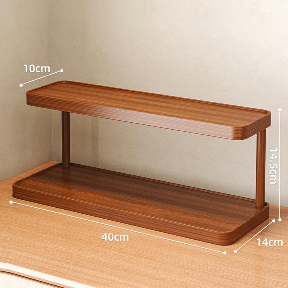 40cm Desktop Cup Organizer Rack 2-Tier Storage Shelf for Tabletop/Workspace/Dining Table Mug/Coffee Cup Holder