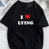 I Love Emo Boys Print T-Shirt Casual Short Sleeve Summer 's Clothing Durable Oversize Casual T-shirt Daily Streetwear