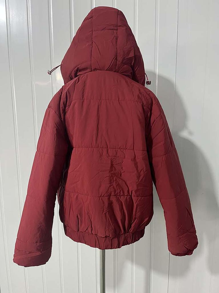 Op Voorraad Dames Winter Casual Katoenen Jas met Capuchon - Dik, Effen Kleur, Koudebestendig, High-End Europese & Amerikaanse Bovenkleding
