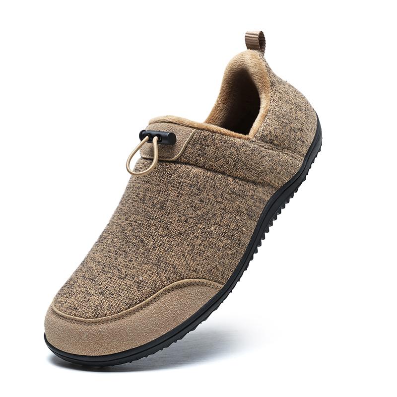 Winter Men Slippers Cotton Plus Fur Shoes Women Snow Outdoor Warm Fur Sneakers Non-slip Warm Furry  Footwear Thick Platform Winter Slides