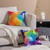 Dopamin-Stil Malerei Kissenbezug Kissenhülle Kurzer Plüsch Verdeckter Reißverschluss Raum Sofa Kissenbezug