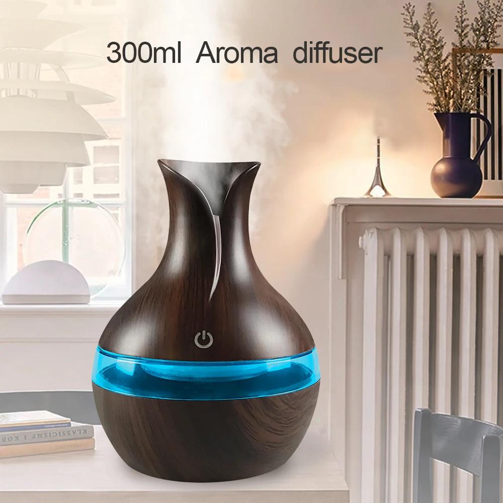 300ml Mini Humidifier & Oil Diffuser, USB Powered for Travel, Office, Small Spaces