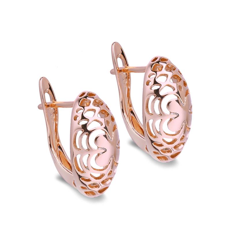 

Серьги-клипсы MINTHA, трендовые серьги цвета розового золота, свадебные повседневные модные украшения, полые серьги для женщин, свадебные серьги A