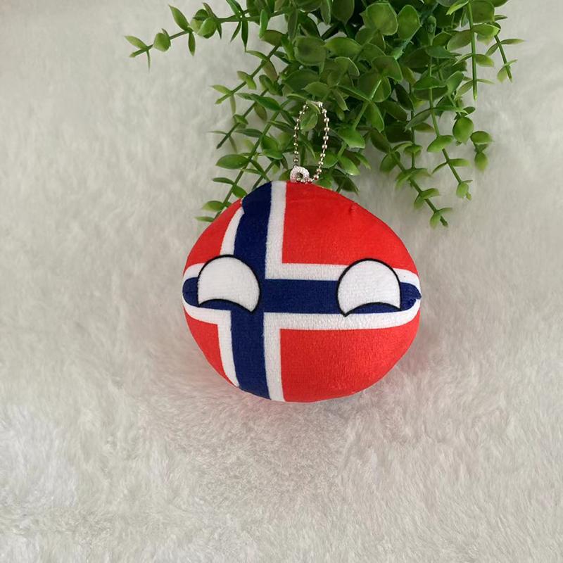 Julegaver Country Ball Plysjdyr 10Cm Polandball Anheng Landsflagg Kuler Countryball Kosedukke