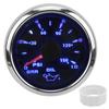 Oil Pressure Gauge Pointer 52mm 2.0in 10‑184 Ohm Colourful Backlight Adjustable Universal for Cars BoatsBlack