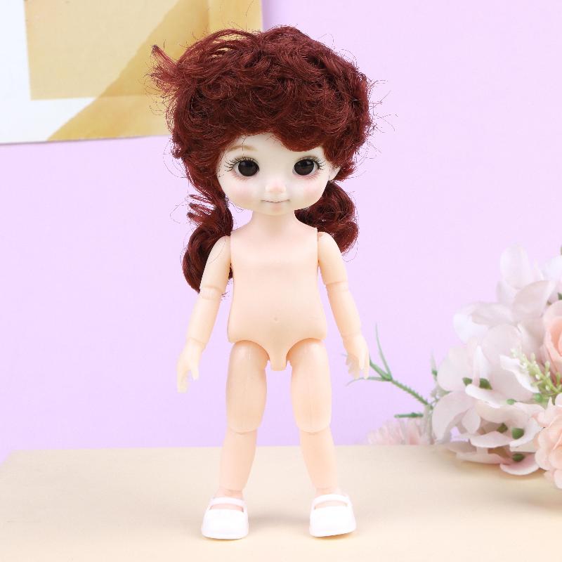 16cm Articulated Fashion Doll 13 Movable Joints Nude Unfinished Body DIY Dress Up Toy Ideal Gift for Girls