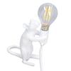 Animal Lamp Soft Lighting Simple Operation Lifelike Image Modern Resin Mouse Lamp for Home Cafe
