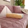 Short Plush Grey Color Sofa Towel European Brief Thicken Quilted Sofa Cover Slip Resistant European Couch Cover for Living Room