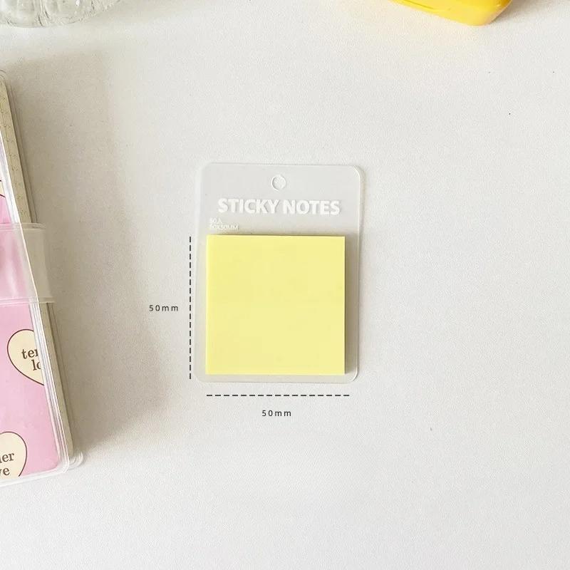 50 Sheets Per Pack Colorful Transparent Post-it Note Classified Sticky Notes Leave A Message for Sticky Notes Student Office Stationery