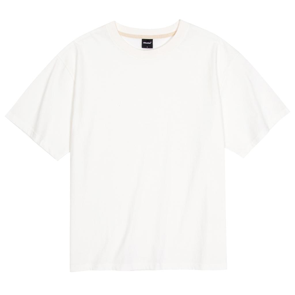OKSTAR Cool Cotton Oversized Plain Short Sleeve Tee