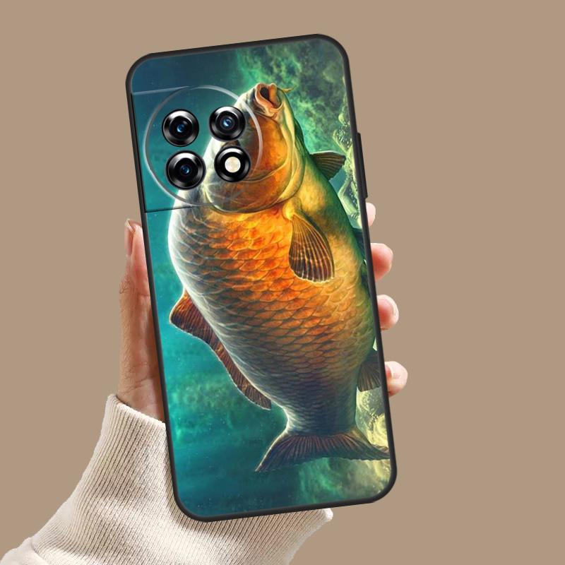 Carp Fishing Case For OnePlus Nord 5 CE 4 3 Lite N20 N30 OnePlus 15 13 12 11 8 9 10 Pro 12R 13T 13R Cover