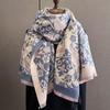 2023 Women's Winter Imitation Cashmere Scarf - Korean Style Cashew Pattern Warm Shawl and Neck Warmer
