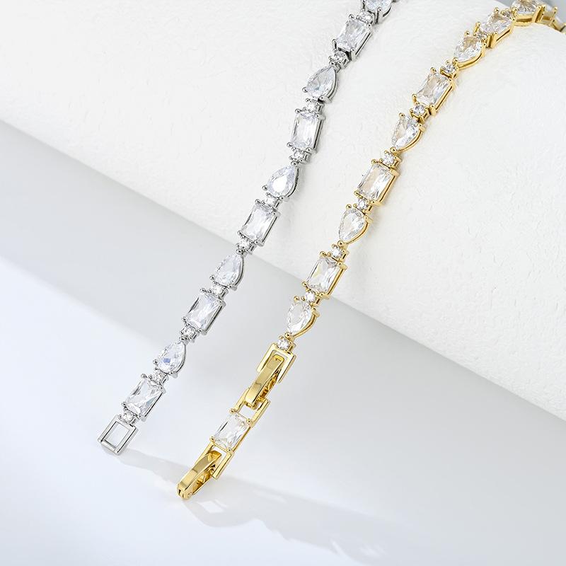 European and American fashion bracelets, zircon fashion minimalist bracelets, women's tennis bracelets, clothing accessories