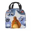 Grizzy And The Lemmings Cartoon Insulated Lunch Bags for Men Women Food Container Bags Reusable Thermal Cooler Lunch Boxes