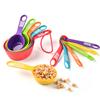 12-Piece Colored Plastic Measuring Cup & Spoon Set for Baking