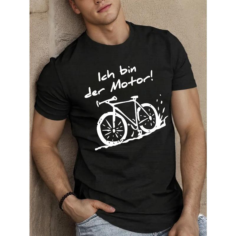 

Ich Bin Der Motor Men s Short Sleeve T-shirt Summer T-shirt Top 4XL