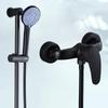 Concealed Black Shower Faucet Set