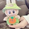 Only clothes]For  Pendant Pull Cloth Doll for the First and Second Generation Blind Box For  LABUBU Clothes Bear Suspenders Pants Suit