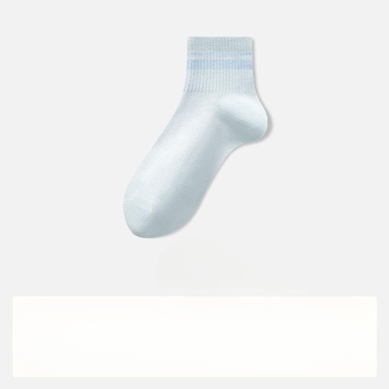 Women's Spring and Summer Thin Pure Cotton Mesh Boneless Sports Socks