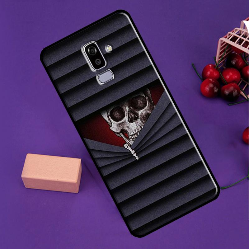 Cool Spooky Skull Face Phone Case For Samsung Galaxy J3 J5 J7 2017 J1 A5 A3 2016 J8 J4 J6 Plus A6 A8 A7 A9 2018
