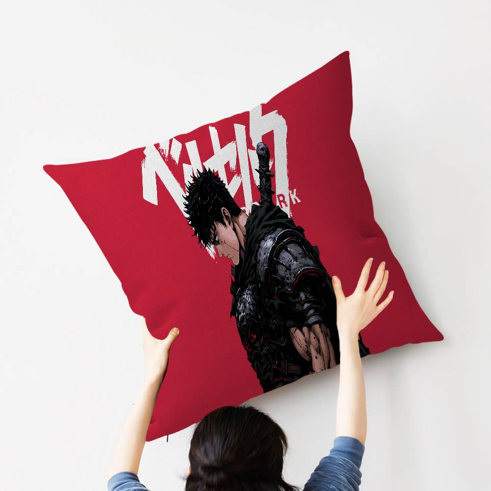 B-Berserk Guts Pillow Gift Home Office Decoration Pillow Bedroom Sofa Car Cushion Coverpillow Case