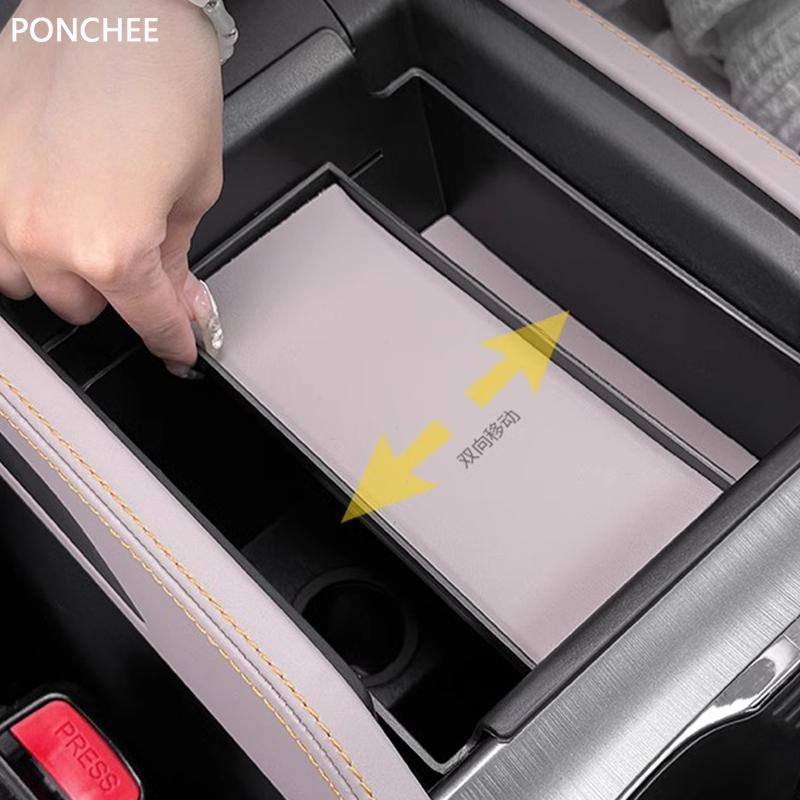 For BYD ATTO3 YUAN PLUS 2022-2024 Double-deck Center Armrest Storage Box Car Modification Device Storage Box Auto Supplies