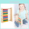 Wooden Childrens Early Education Abacus Frame With Tenlevel Counting For Math Learning And Skill Development