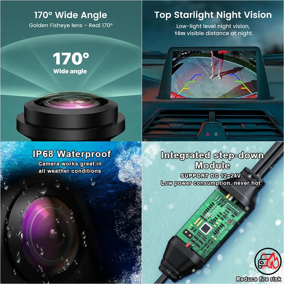 GreenYi 170° 1080P HD AHD Vehicle Rear View Camera For Hyundai Kia Sportage R Carens Borrego Sorento Opirus Mohave K3 Ceed Car