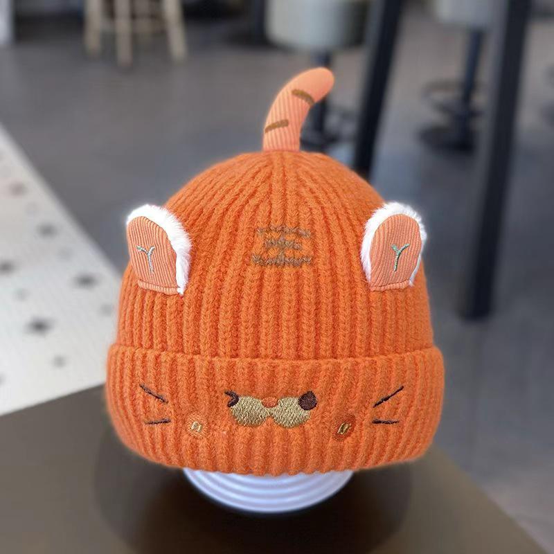 

Adorable Tiger Wool Hat: Warm, Ear-Protecting Knit for Infants & Toddlers in Autumn & Winter.