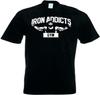 Men's Iron Addicts Gym T Shirt Ct Fletcher Mike Rashid Black