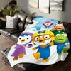 Cartoon P Pororo the L Little P Penguin Blanket Soft and Skin Friendly For Couch Bed Napping Bedspread All Seasons Comforter