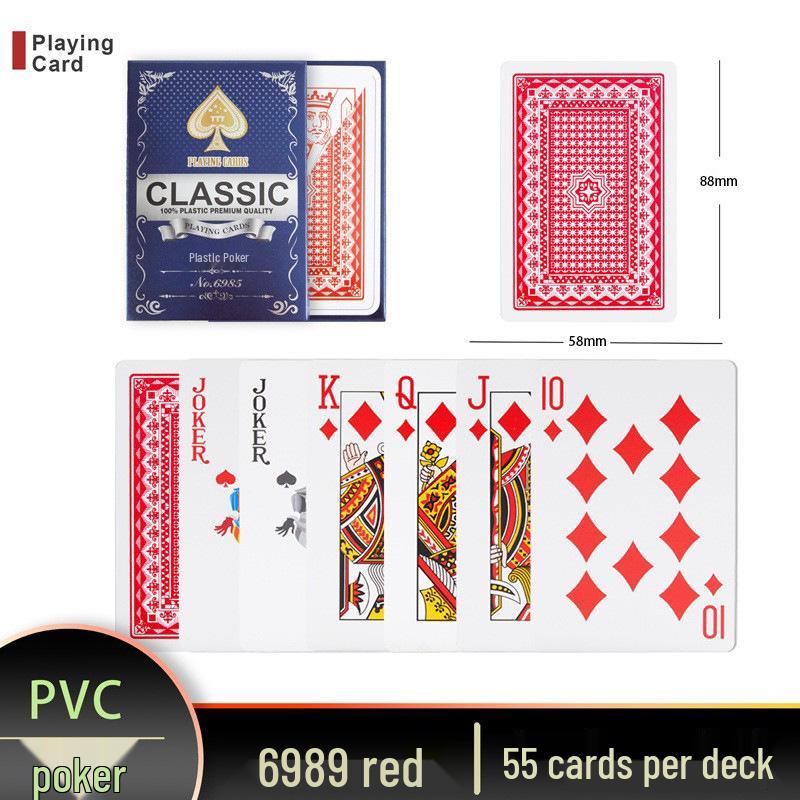 777 Водонепроницаемые Прочные Матовые Шелковистые Пластиковые Игральные Карты - Износостойкие, Моющиеся и Несгибаемые Покерные Карты
