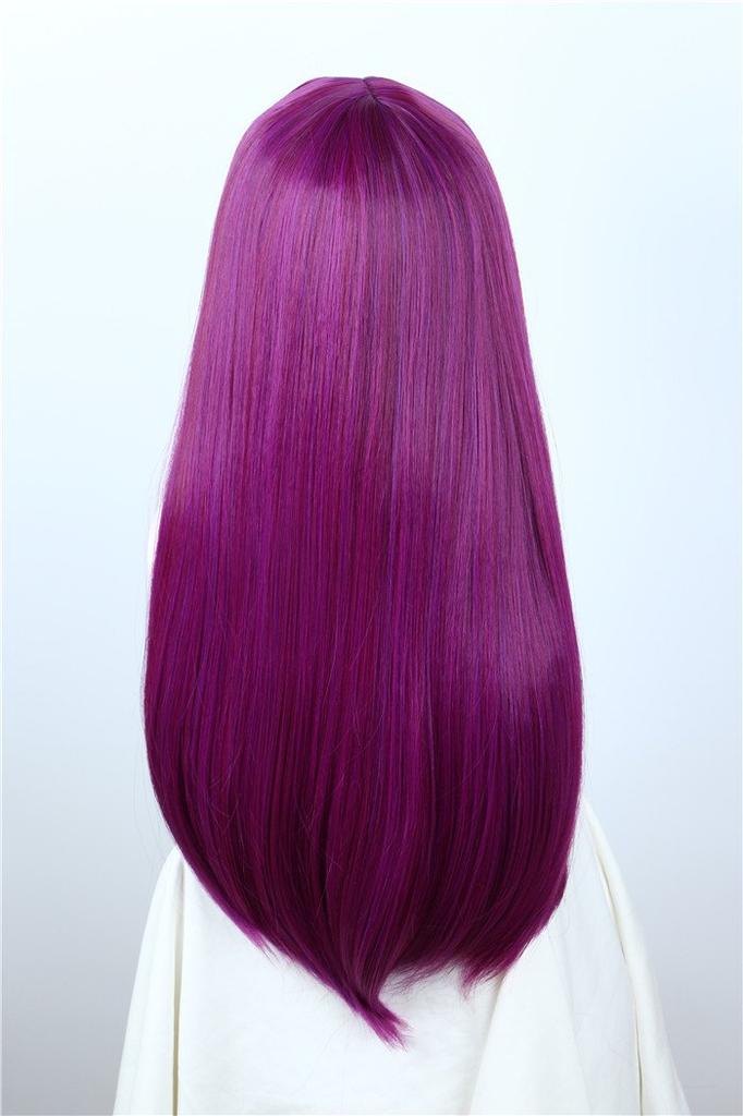 Linfairy Mal Cosplay Wig + Comb, Heat-Resistant Wig, Costume Wig, Disguise Wig, Free Shipping with Dedicated Net