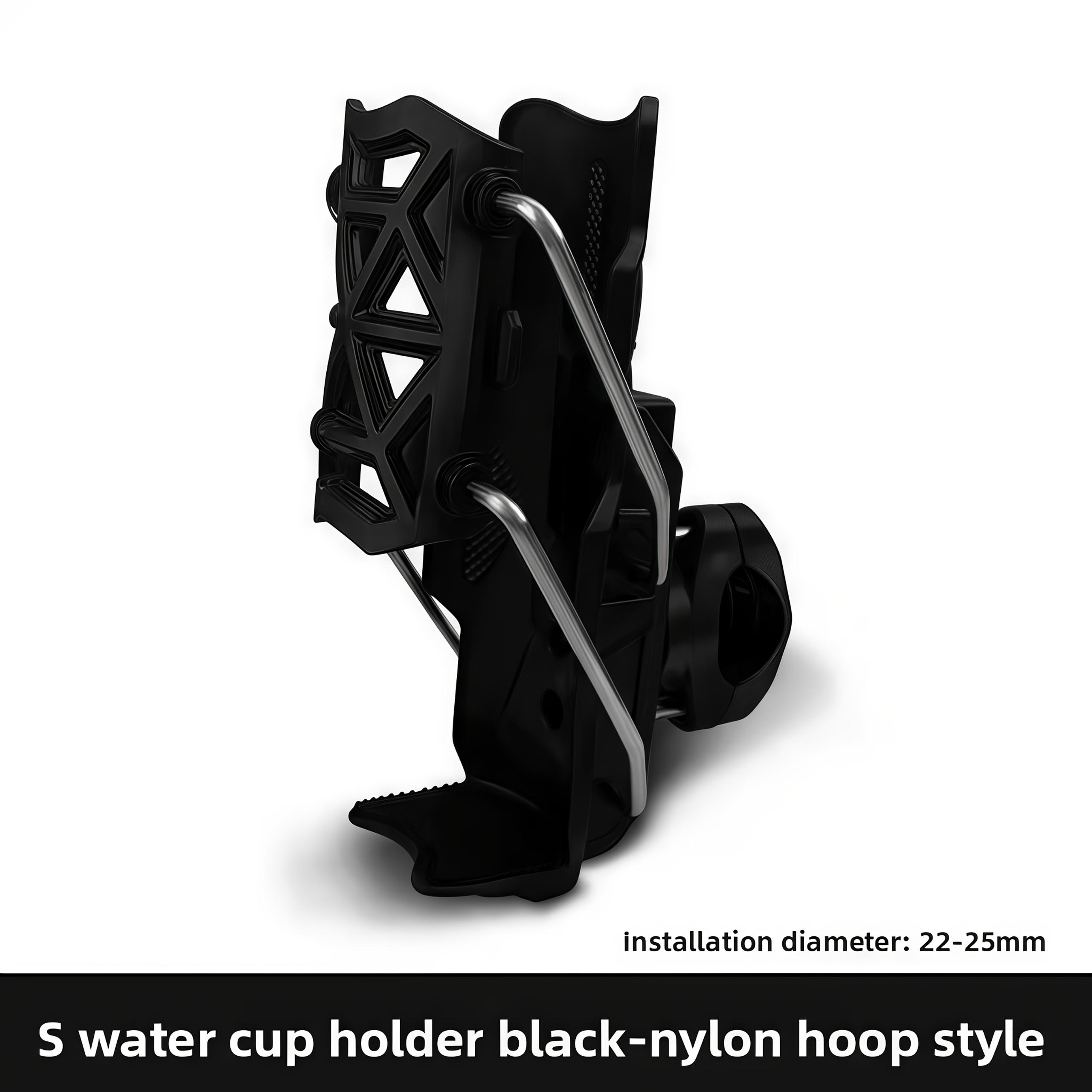

Adaptive Motorcycle Water Bottle Holder-Rotatable and Foldable Bracket,Durable Plastic, Safe To Hold,Suitable for Outdoor Riding чёрный
