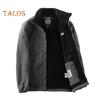 Herren Mantel Revers Langarm Doppelseitiger Polarfleece Mantel mit Taschen Herbst Winter Einfarbig Lässige Oberbekleidung