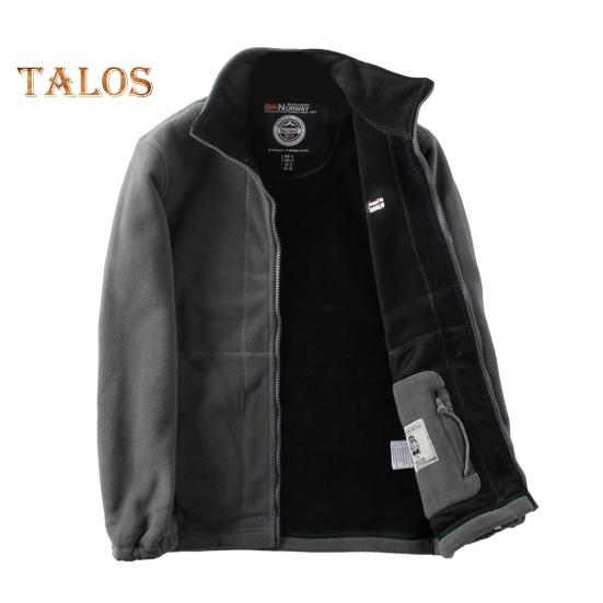 Herren Mantel Revers Langarm Doppelseitiger Polarfleece Mantel mit Taschen Herbst Winter Einfarbig Lässige Oberbekleidung