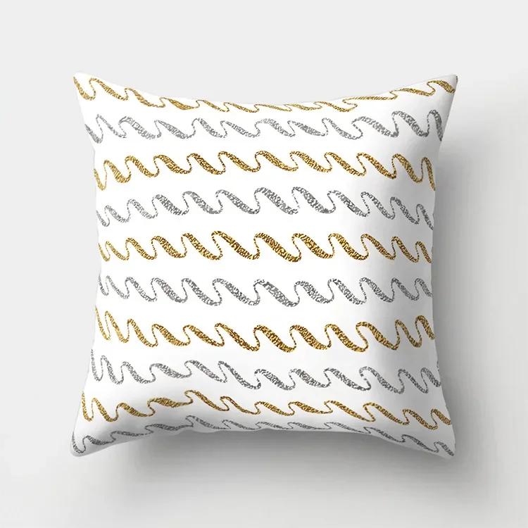 Black White Striped Cushion Cover Decorative Pillows Fashion Seat Cushions Home Decor Geometric Throw Pillow Sofa Pillowcase