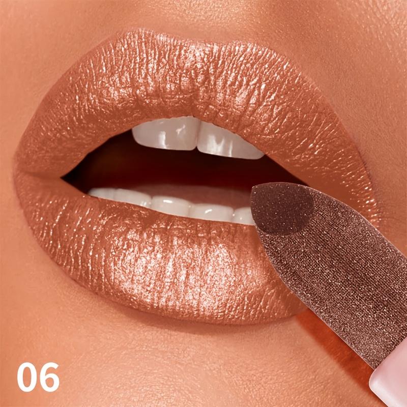 Luxuriöser metallischer lila Lipgloss Lang anhaltend Feuchtigkeitsspendend Wasserdicht und langlebig Perlglanz-Lippenstift Perfekt für den täglichen Gebrauch