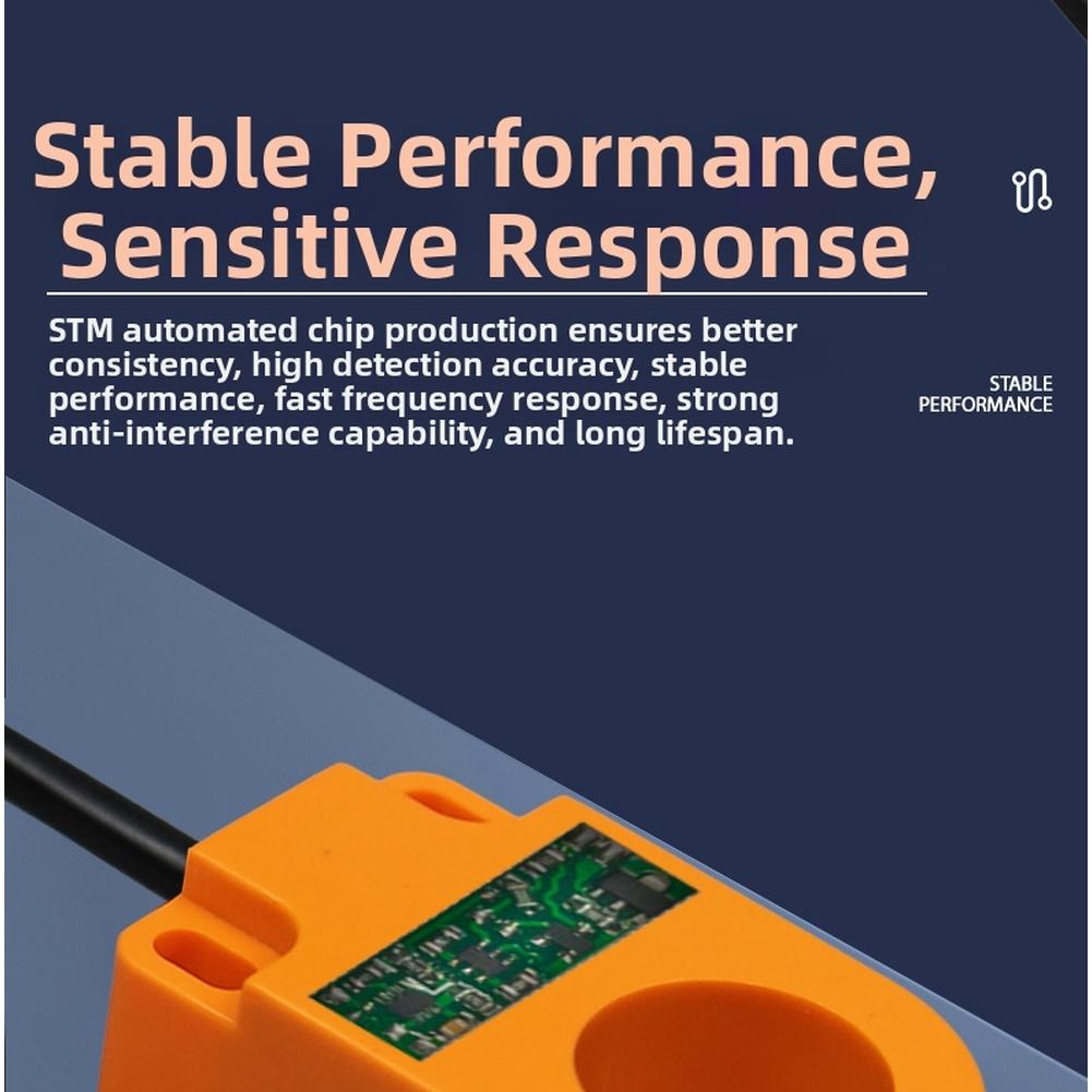 Proximity Switch Sensor DC 12-24V High Sensitivity Annular Proximity Switch Sensor For Metal Detection High Speed Sensor Tools